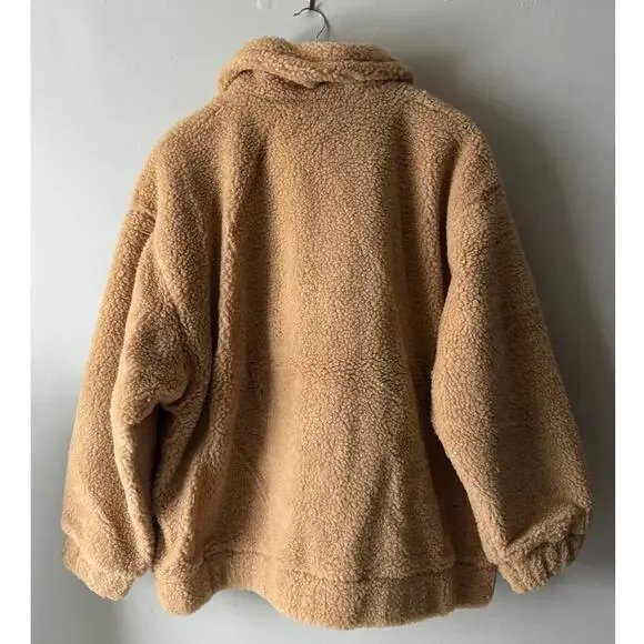 New I.AM.GIA Pixie Teddy Coat in Caramel Women's Size L - Picture 4 of 10